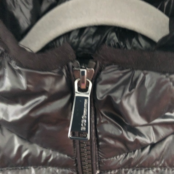 BCBGeneration  Down black lightweight Packable Hooded Zip up Jacket - Picture 10 of 13